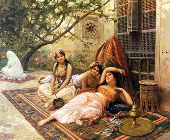 unknow artist Arab or Arabic people and life. Orientalism oil paintings  505